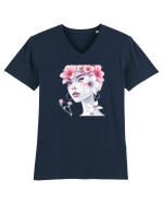 FLORAL GEOMETRIC MAGNOLII Feminitate  2 Tricou mânecă scurtă guler V Bărbat Presenter