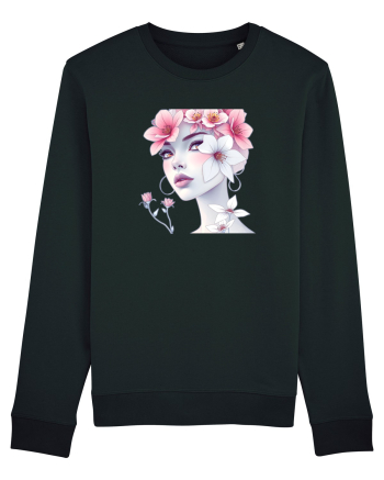 FLORAL GEOMETRIC MAGNOLII Feminitate  2 Black