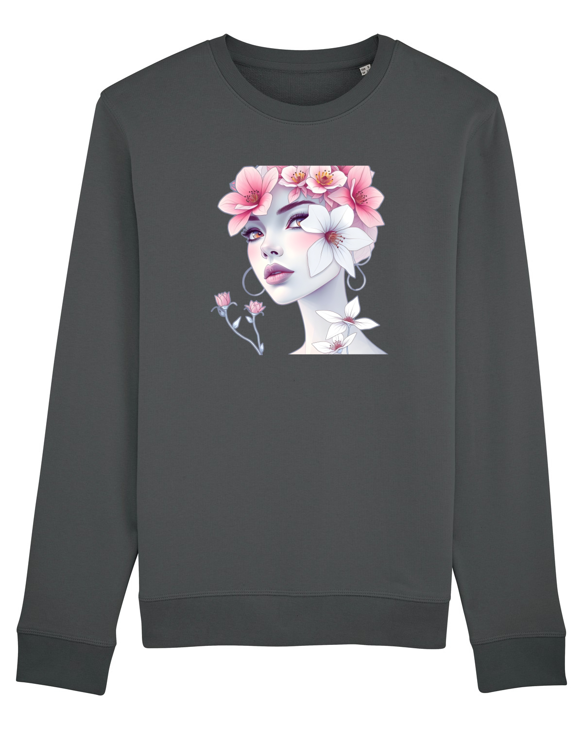 Bluză mânecă lungă Unisex Rise Anthracite