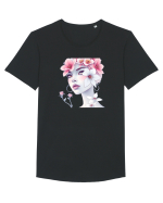 FLORAL GEOMETRIC MAGNOLII Feminitate  2 Tricou mânecă scurtă guler larg Bărbat Skater