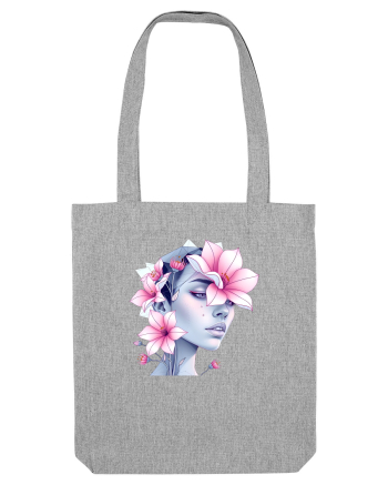 FLORAL GEOMETRIC MAGNOLII Feminitate  3 Heather Grey