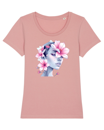 FLORAL GEOMETRIC MAGNOLII Feminitate  3 Canyon Pink