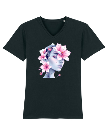 FLORAL GEOMETRIC MAGNOLII Feminitate  3 Black
