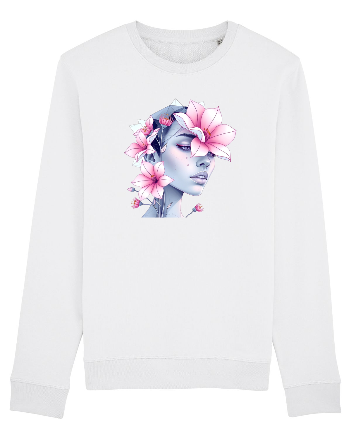 Bluză mânecă lungă Unisex Rise White