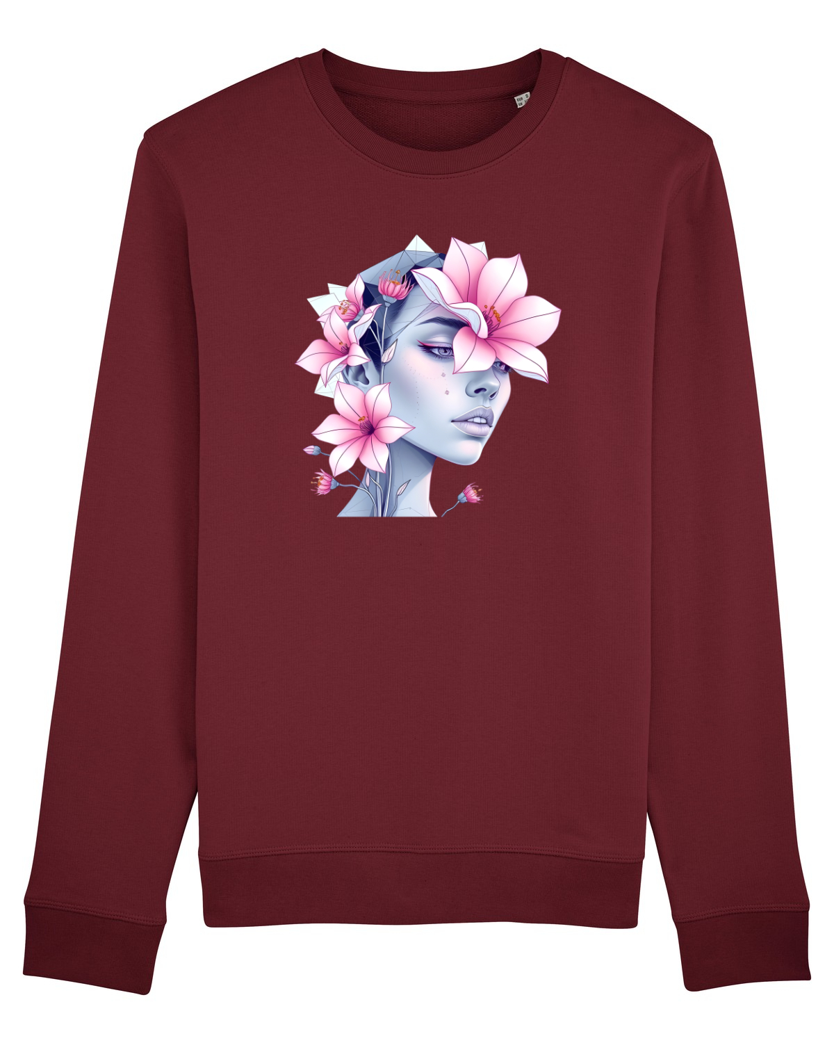 Bluză mânecă lungă Unisex Rise Burgundy