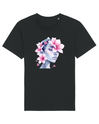 FLORAL GEOMETRIC MAGNOLII Feminitate  3 Black