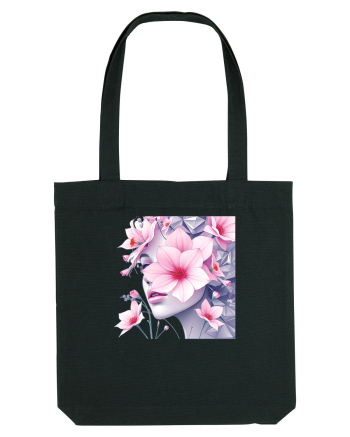 FLORAL GEOMETRIC MAGNOLII Feminitate  4 Black
