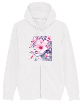 FLORAL GEOMETRIC MAGNOLII Feminitate  4 White