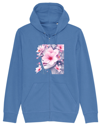 FLORAL GEOMETRIC MAGNOLII Feminitate  4 Bright Blue