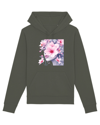 FLORAL GEOMETRIC MAGNOLII Feminitate  4 Khaki