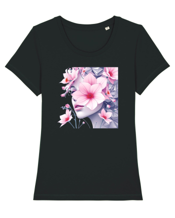 FLORAL GEOMETRIC MAGNOLII Feminitate  4 Black