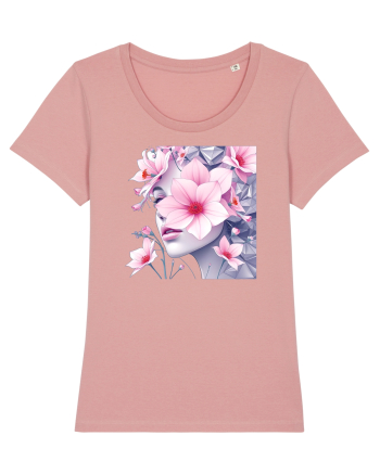 FLORAL GEOMETRIC MAGNOLII Feminitate  4 Canyon Pink