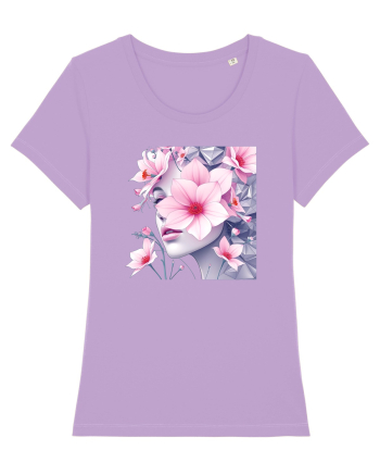 FLORAL GEOMETRIC MAGNOLII Feminitate  4 Lavender Dawn