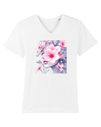 FLORAL GEOMETRIC MAGNOLII Feminitate  4 White