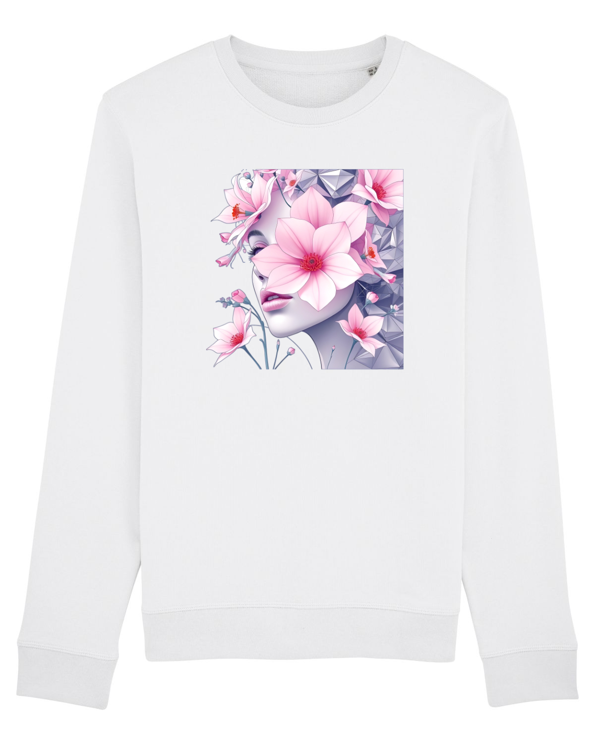 Bluză mânecă lungă Unisex Rise White