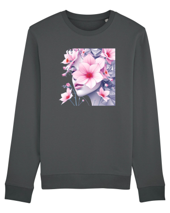 FLORAL GEOMETRIC MAGNOLII Feminitate  4 Anthracite