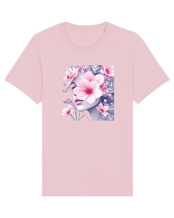 FLORAL GEOMETRIC MAGNOLII Feminitate  4 Cotton Pink