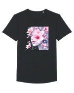 FLORAL GEOMETRIC MAGNOLII Feminitate  4 Tricou mânecă scurtă guler larg Bărbat Skater