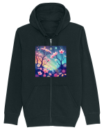 FLORAL GEOMETRIC - PEISAJ SUPERNATURAL 1 Hanorac cu fermoar Unisex Connector