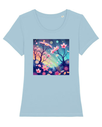 FLORAL GEOMETRIC - PEISAJ SUPERNATURAL 1 Sky Blue