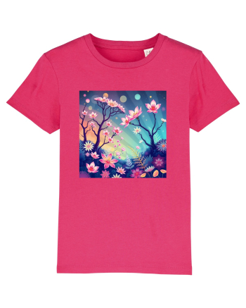 FLORAL GEOMETRIC - PEISAJ SUPERNATURAL 1 Raspberry