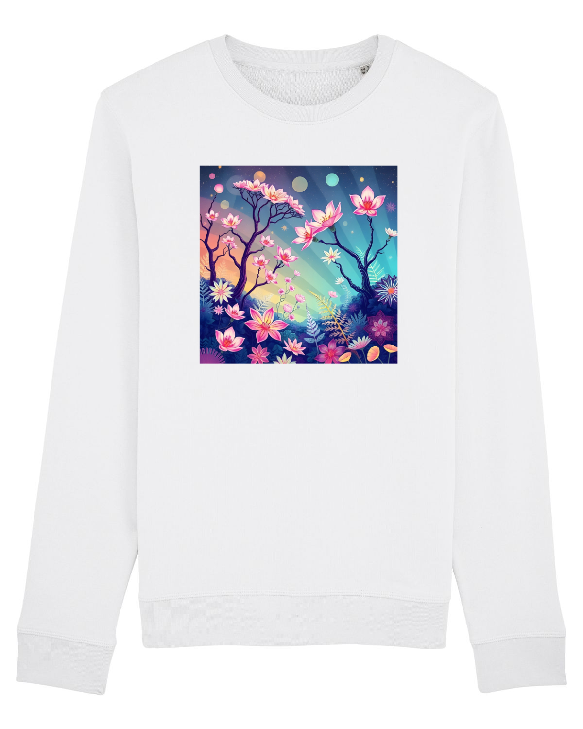 Bluză mânecă lungă Unisex Rise White
