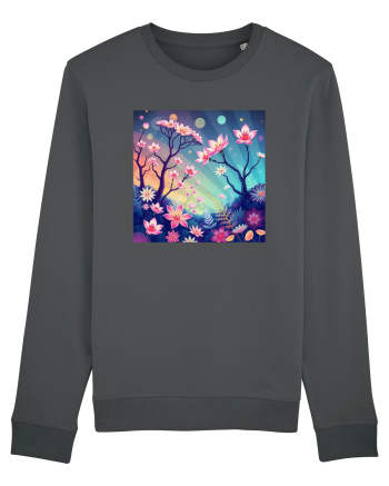 FLORAL GEOMETRIC - PEISAJ SUPERNATURAL 1 Anthracite
