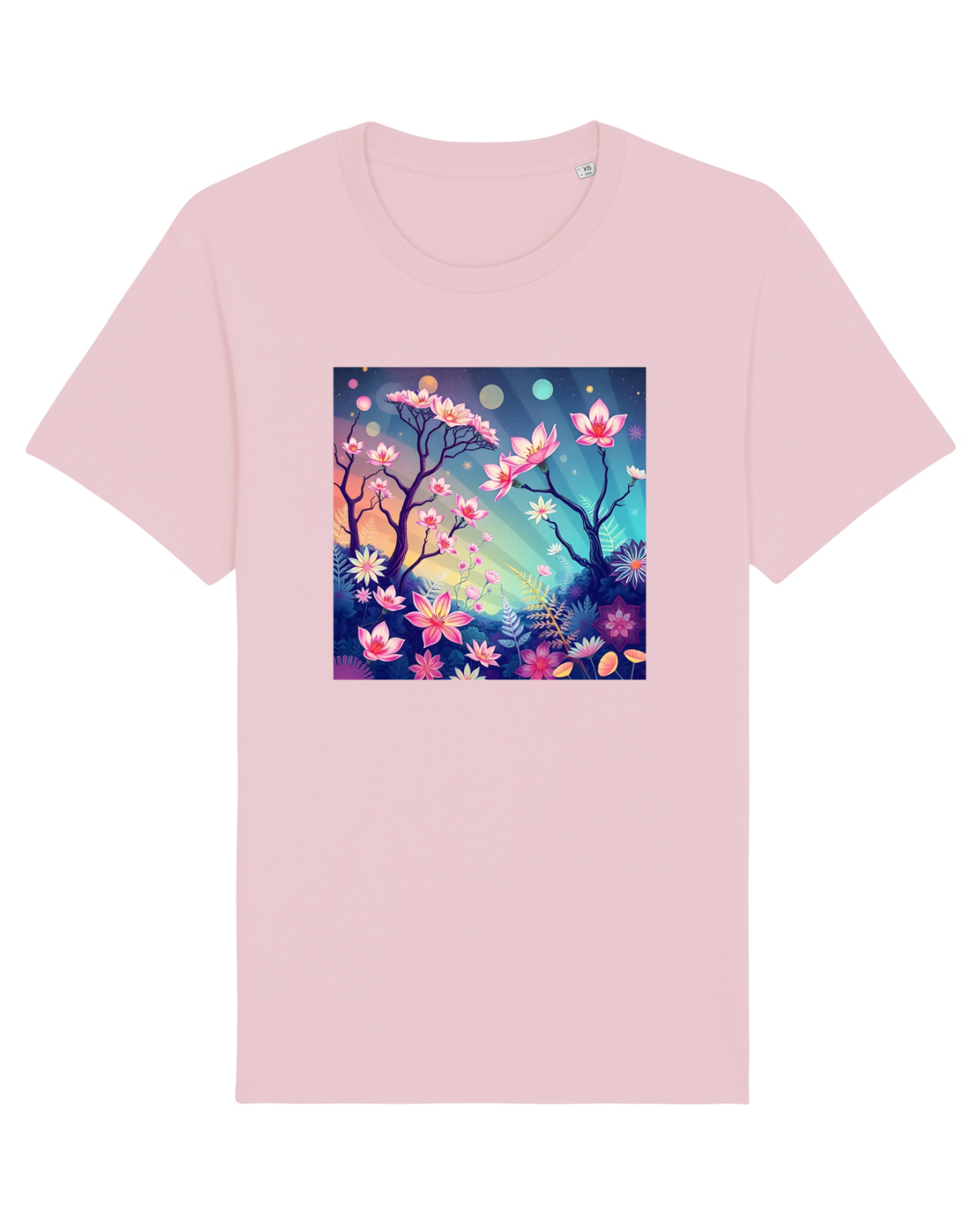 Tricou mânecă scurtă Unisex Rocker Cotton Pink