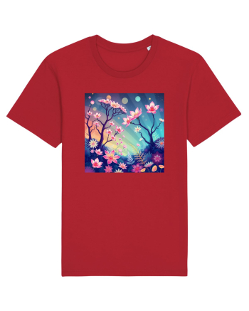 FLORAL GEOMETRIC - PEISAJ SUPERNATURAL 1 Red