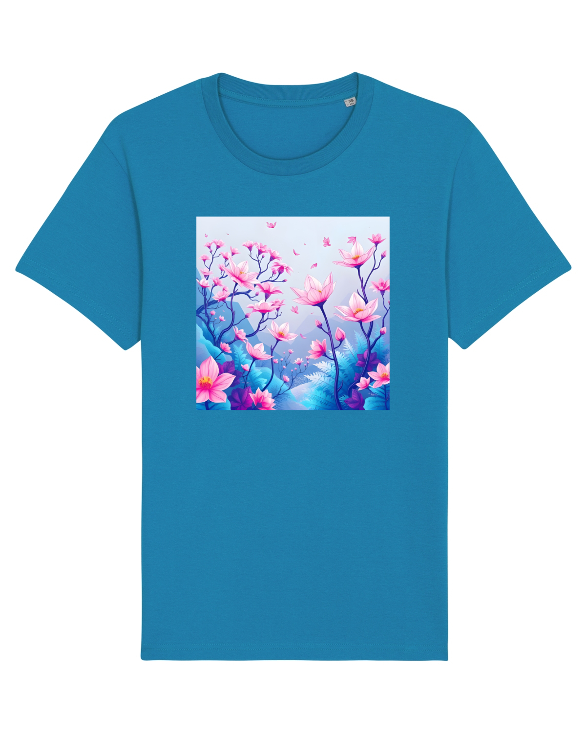 Tricou mânecă scurtă Unisex Rocker Azur