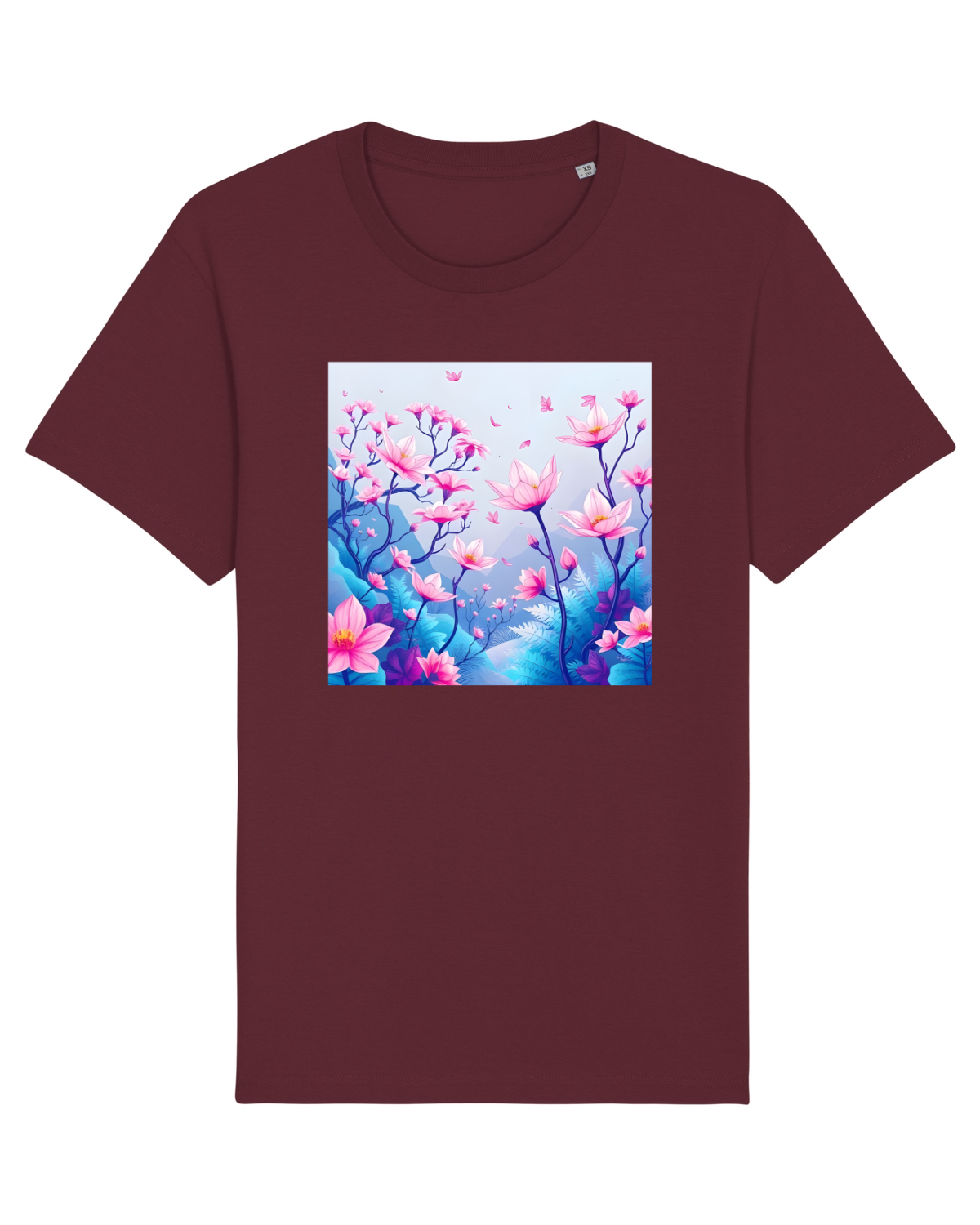 Tricou mânecă scurtă Unisex Rocker Burgundy