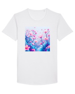 FLORAL GEOMETRIC - PEISAJ SUPERNATURAL 2 Tricou mânecă scurtă guler larg Bărbat Skater