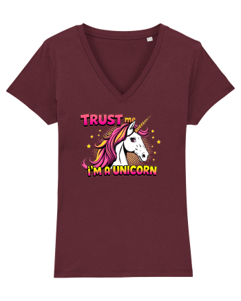 TRUST ME, I`M A UNICORN - Ai incredere in mine, sunt un unicorn Burgundy