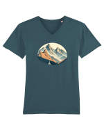 MUNTE - CALATORII 1 Tricou mânecă scurtă guler V Bărbat Presenter