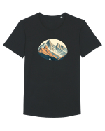 MUNTE - CALATORII 1 Tricou mânecă scurtă guler larg Bărbat Skater
