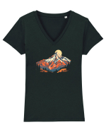 MUNTE - CALATORII 2  Tricou mânecă scurtă guler V Damă Evoker