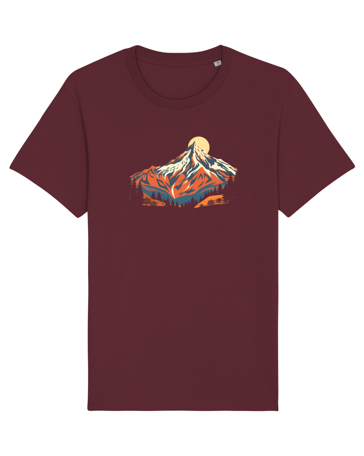 Tricou mânecă scurtă Unisex Rocker Burgundy