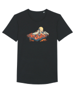 MUNTE - CALATORII 2  Tricou mânecă scurtă guler larg Bărbat Skater
