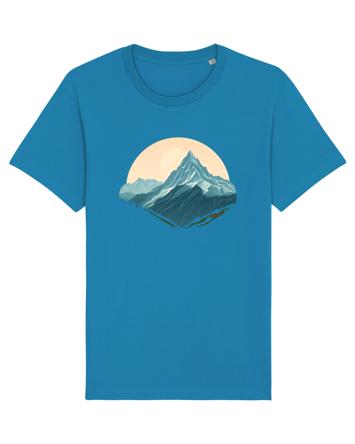 Tricou mânecă scurtă Unisex Rocker Azur