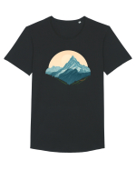 MUNTE - CALATORII 3  Tricou mânecă scurtă guler larg Bărbat Skater