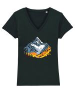 MUNTE - CALATORII 4 Tricou mânecă scurtă guler V Damă Evoker