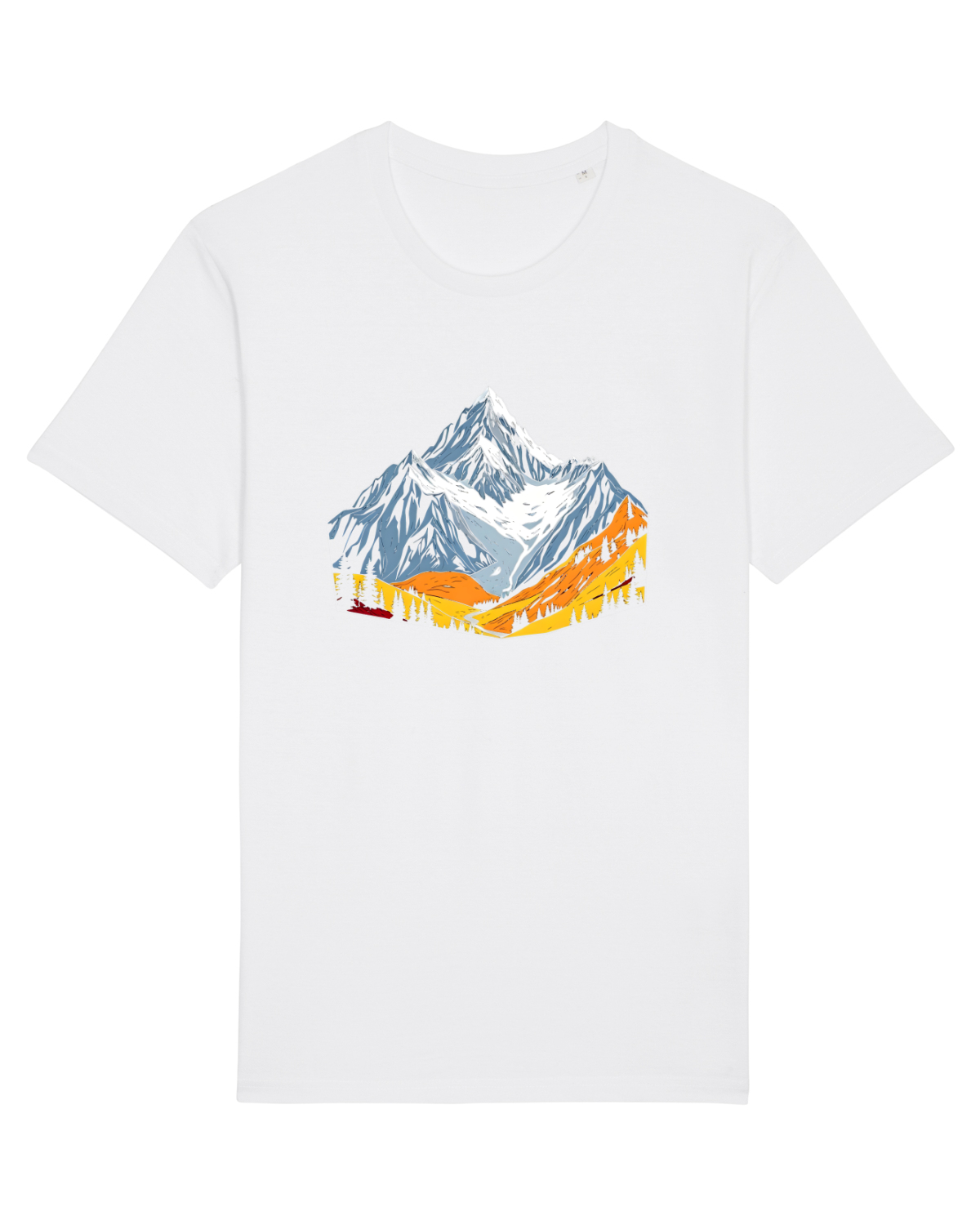 Tricou mânecă scurtă Unisex Rocker White