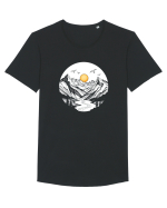 MUNTE - CALATORII 5 Tricou mânecă scurtă guler larg Bărbat Skater