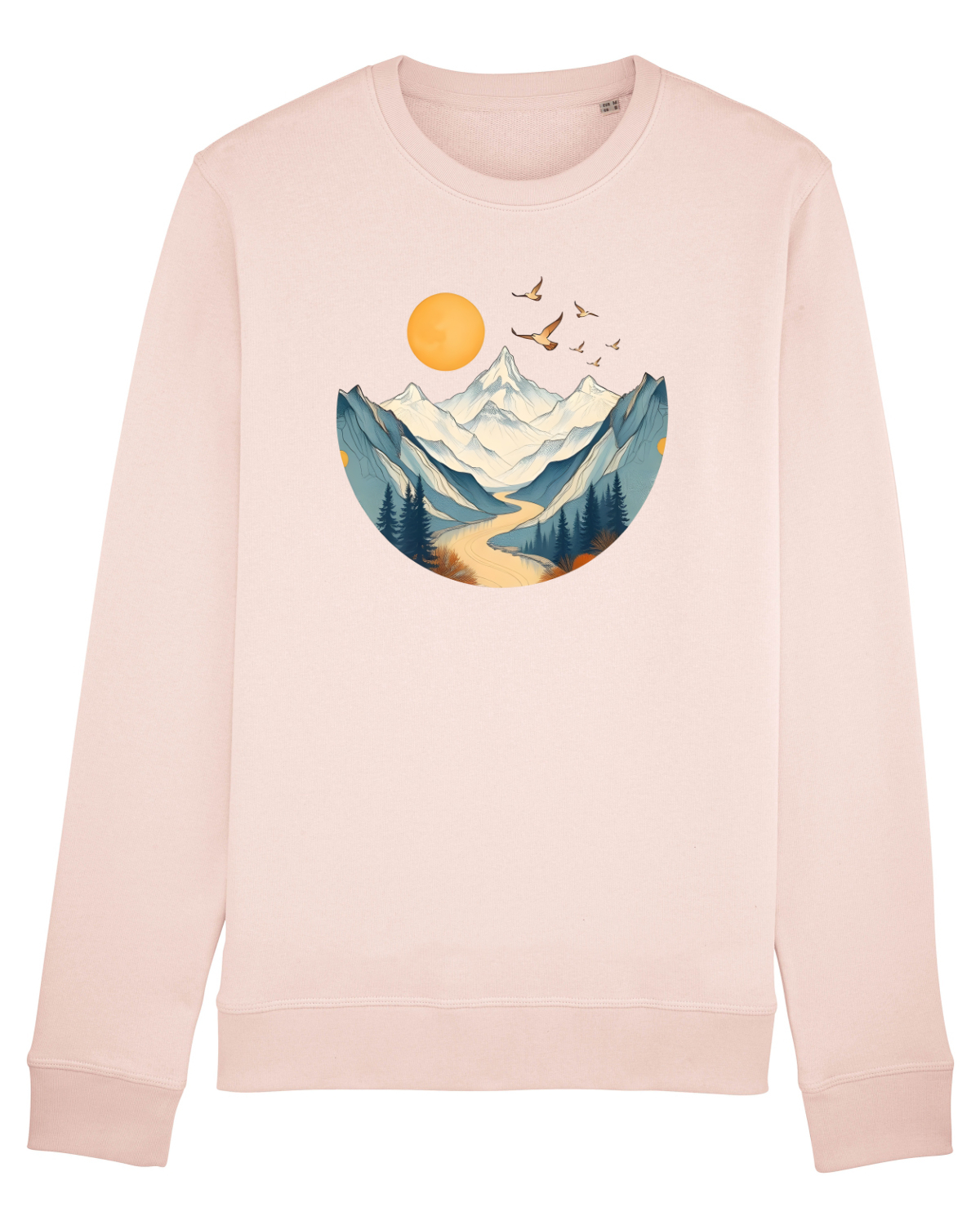 Bluză mânecă lungă Unisex Rise Candy Pink
