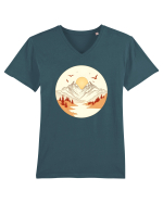 MUNTE - CALATORII 7 Tricou mânecă scurtă guler V Bărbat Presenter