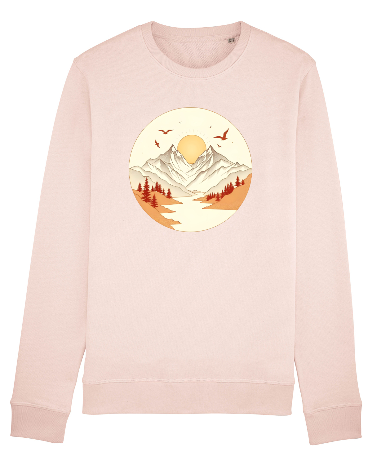 Bluză mânecă lungă Unisex Rise Candy Pink