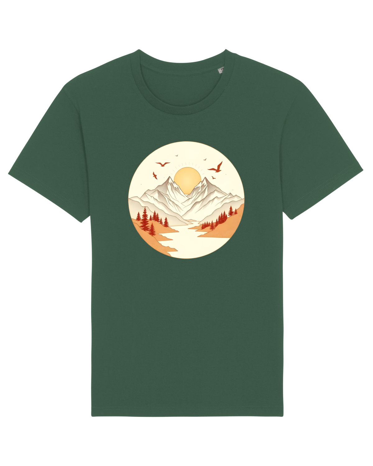 Tricou mânecă scurtă Unisex Rocker Bottle Green