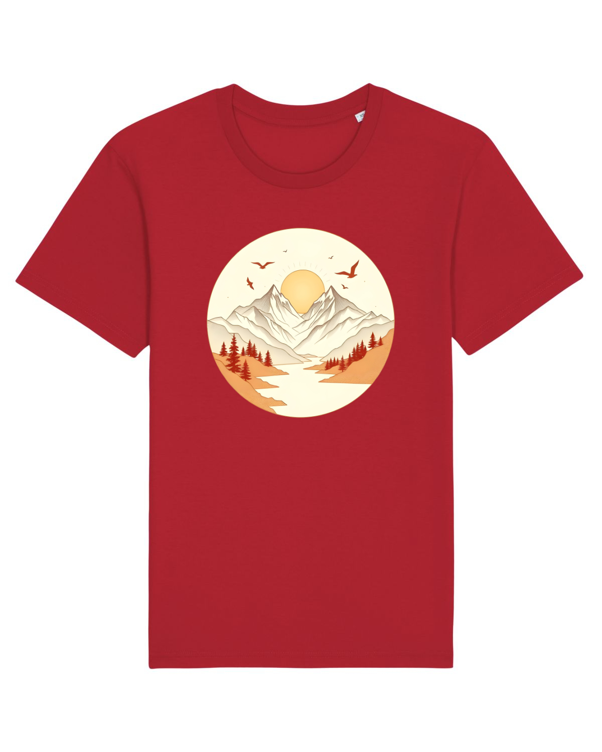 Tricou mânecă scurtă Unisex Rocker Red