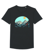 MUNTE - CALATORII 8 Tricou mânecă scurtă guler larg Bărbat Skater