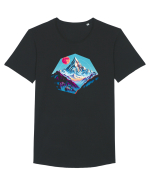 MUNTE - CALATORII 9 Tricou mânecă scurtă guler larg Bărbat Skater